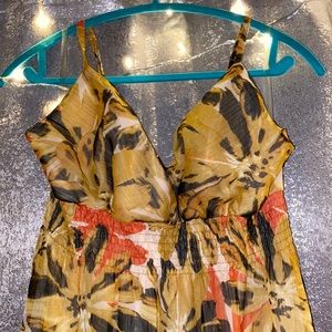 Floral print maxi dress